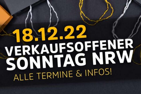 Verkaufsoffener Sonntag NRW – Alle Termine, Regeln und Tipps für 2025 verkaufsoffener sonntag nrw