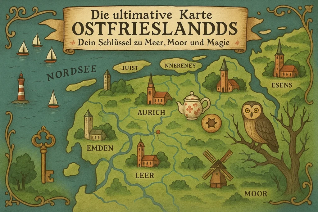 Karte Ostfrieslands