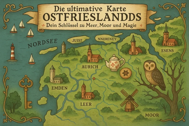Karte Ostfrieslands
