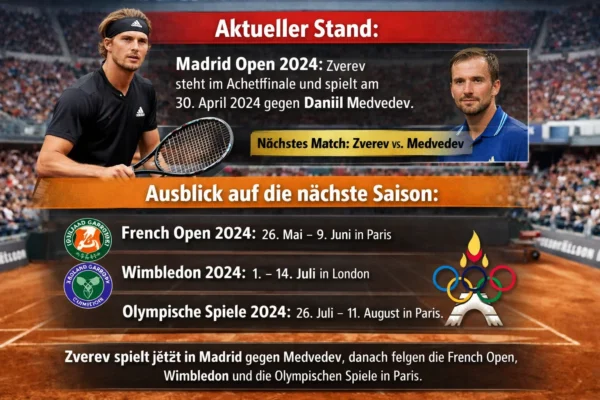 Wann spielt Zverev wieder