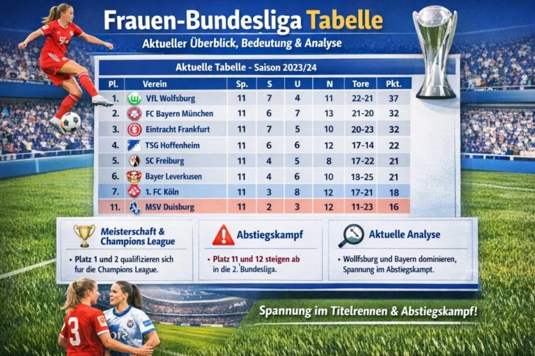 Frauen-Bundesliga Tabelle: Aktueller Überblick, Bedeutung und Analyse