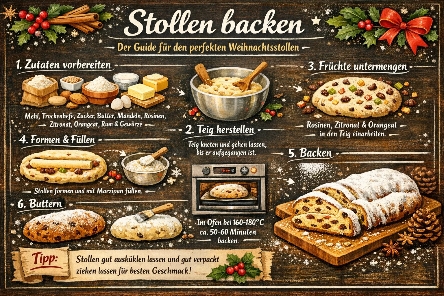 Stollen backen