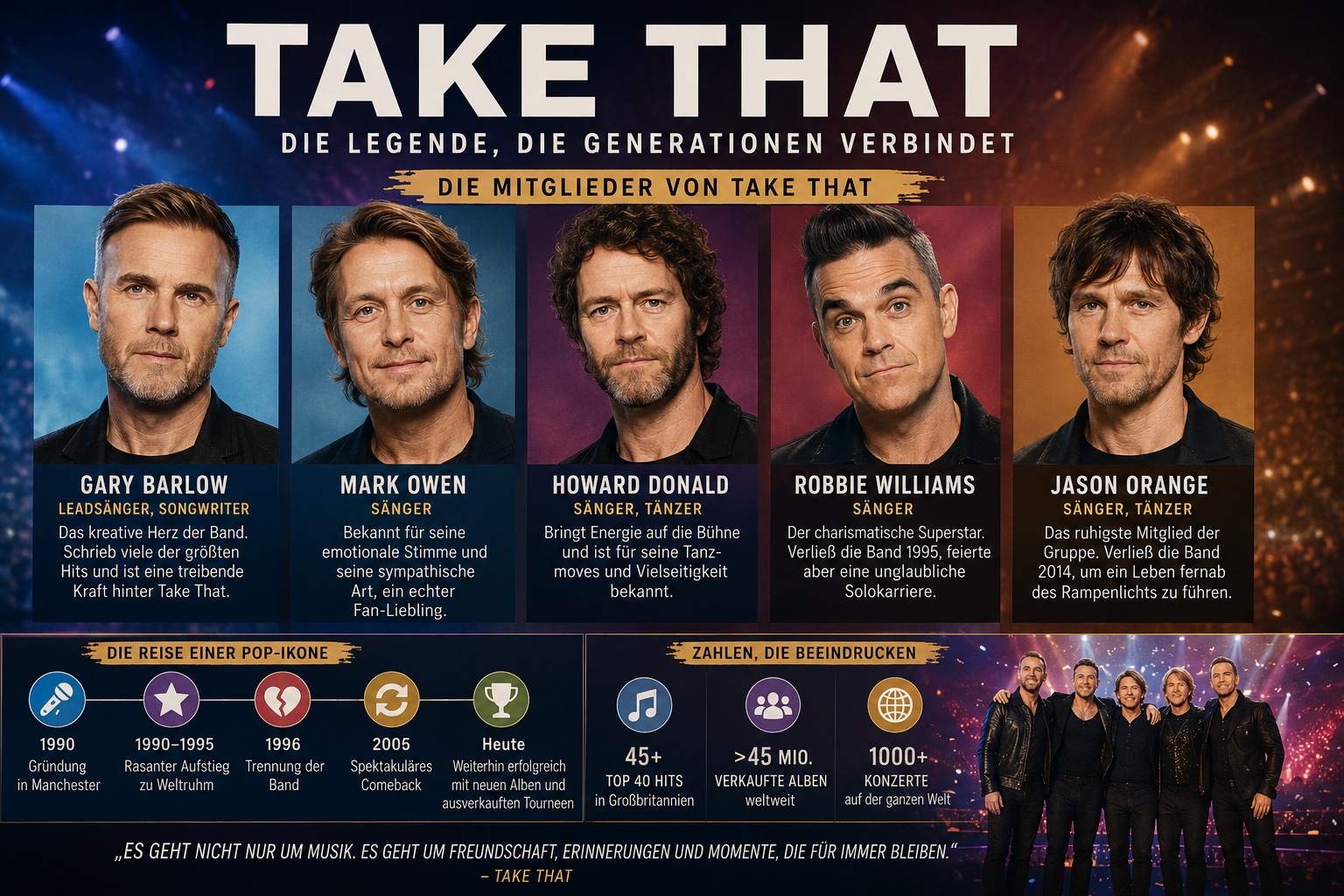 Mitglieder von Take That